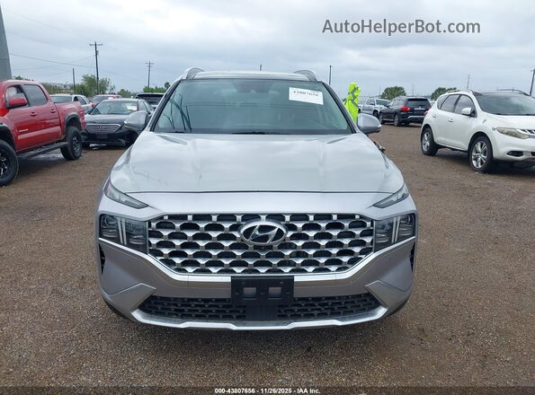 5NMS44AL6MH335539 2021 HYUNDAI SANTA FE Silver ხელსაწყოთა პანელის ხედი