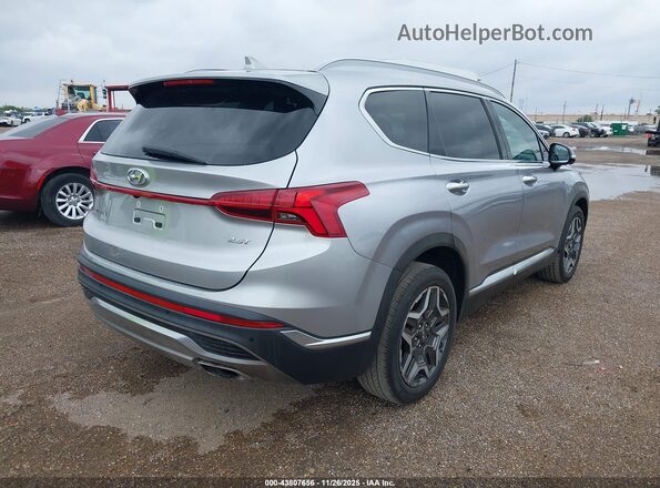 5NMS44AL6MH335539 2021 HYUNDAI SANTA FE Silver უკანა მარჯვენა