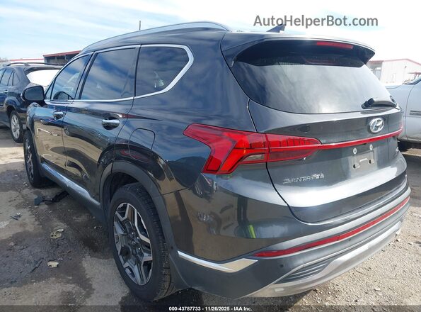 5NMS44AL9MH333185 2021 HYUNDAI SANTA FE Black Հետևի ձախ