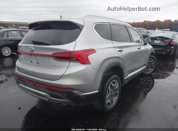 5NMS4DAL6NH477214 2022 HYUNDAI SANTA FE Silver Trasero derecho