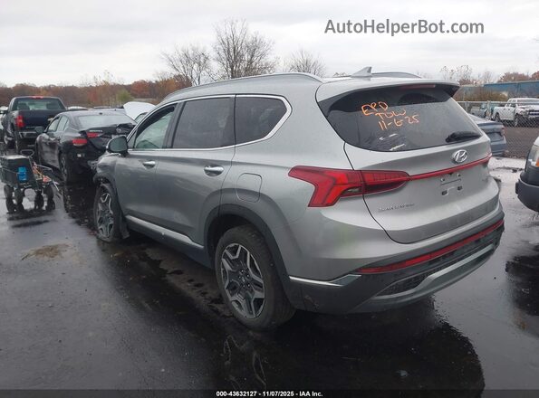 5NMS4DAL6NH477214 2022 HYUNDAI SANTA FE Silver Trasero izquierdo