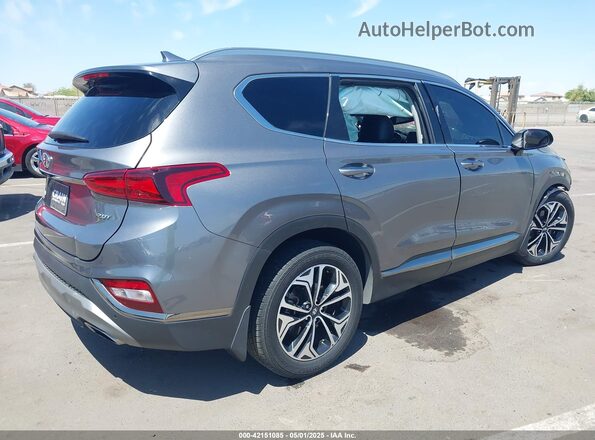5NMS53AA5LH171401 2020 HYUNDAI SANTA FE Gray Trasero derecho