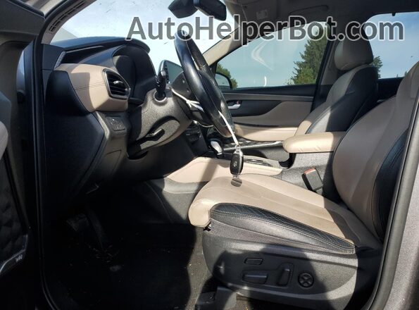 5NMS53AAXLH177002 2020 HYUNDAI SANTA Gray Widok wnętrza z przodu