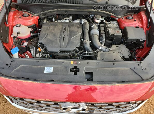5NMS54AL1PH486631 2023 HYUNDAI SANTA FE CALLIGRAPHY Red Вид підкапотного простору