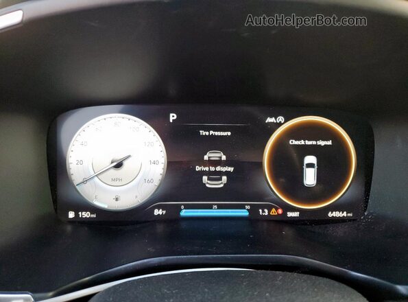 5NMS54AL7NH450858 2022 HYUNDAI SANTA FE CALLIGRAPHY Gray Instrument cluster view