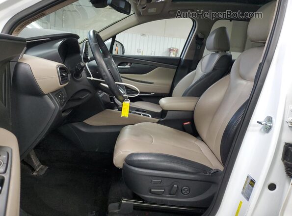 5NMS5CAA4LH219616 2020 HYUNDAI SANTA Белый Вид салона спереди