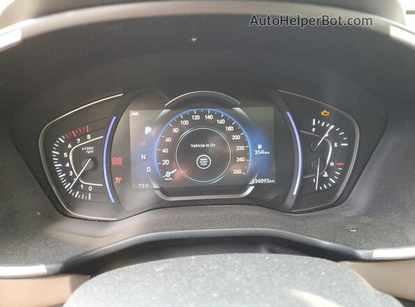 5NMS5CAA4LH282571 2020 HYUNDAI SANTA Black Instrument cluster view