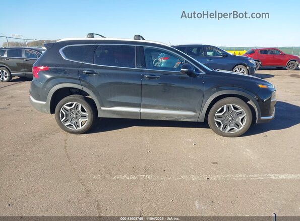 5NMS5DA16PH002676 2023 HYUNDAI SANTA FE HYBRID Black უკანა სალონის ხედი