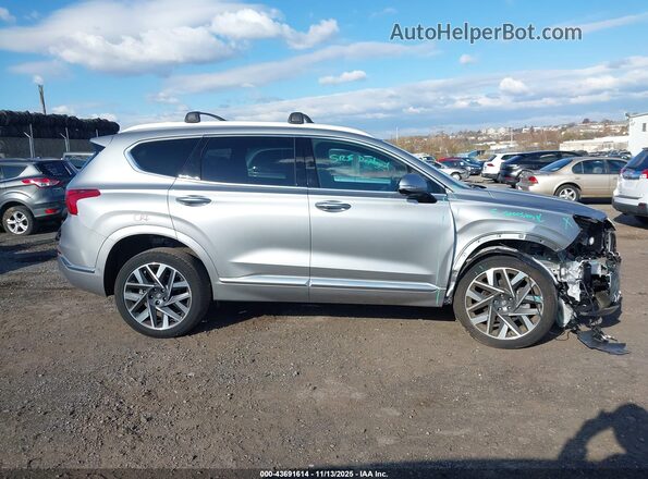 5NMS5DAL0PH575364 2023 HYUNDAI SANTA FE CALLIGRAPHY Silver Rear interior view