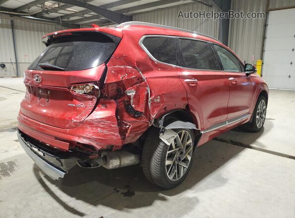 5NMS5DAL2NH468166 2022 HYUNDAI SANTA FE CALLIGRAPHY Red Հետևի աջ