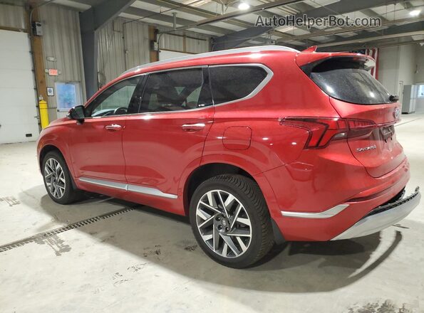 5NMS5DAL2NH468166 2022 HYUNDAI SANTA FE CALLIGRAPHY Red Հետևի ձախ