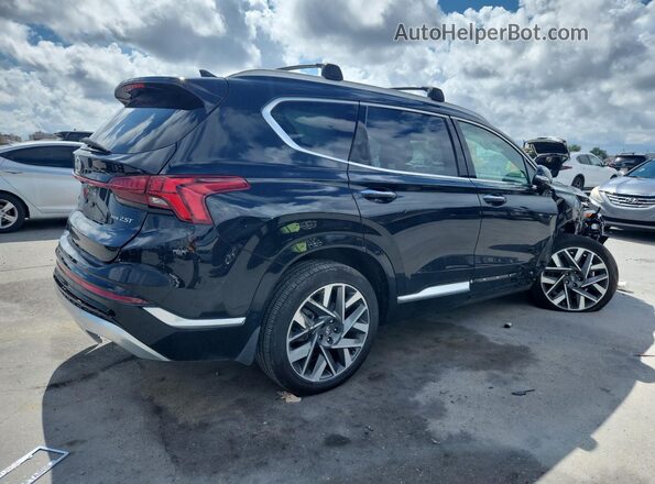 5NMS5DAL9NH448853 2022 HYUNDAI SANTA FE CALLIGRAPHY Black უკანა მარჯვენა