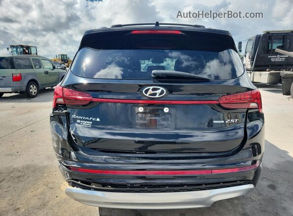 5NMS5DAL9NH448853 2022 HYUNDAI SANTA FE CALLIGRAPHY Black უკანა ხედი