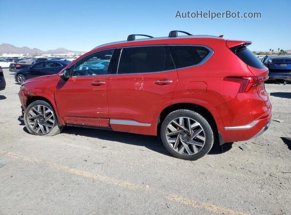 5NMS5DAL9PH570325 2023 HYUNDAI SANTA FE CALLIGRAPHY Red Հետևի ձախ