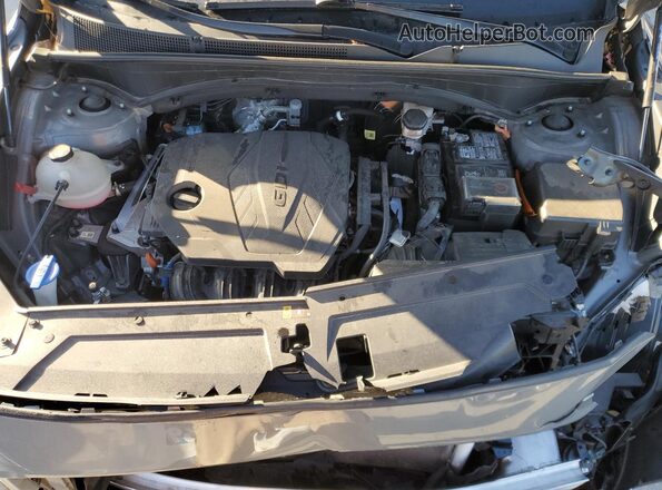 5NMS64AJ0NH387100 2022 HYUNDAI SANTA Gray Widok komory silnika