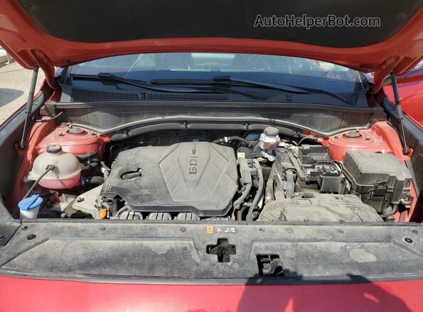 5NMS64AJ4NH481092 2022 HYUNDAI SANTA Красный Вид подкапотного пространства