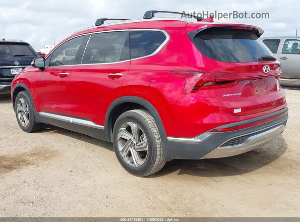 5NMS64AJ6NH393936 2022 HYUNDAI SANTA FE Красный Задняя левая четверть