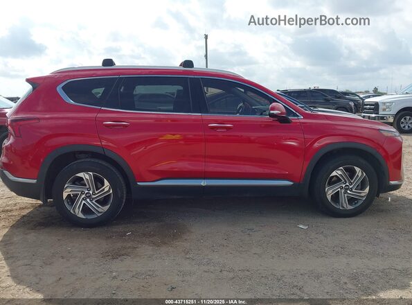 5NMS64AJ6NH393936 2022 HYUNDAI SANTA FE Красный Вид задней части салона