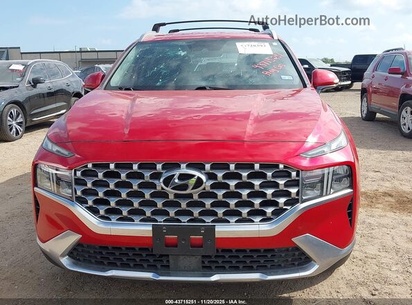 5NMS64AJ6NH393936 2022 HYUNDAI SANTA FE Красный Вид щитка приборов
