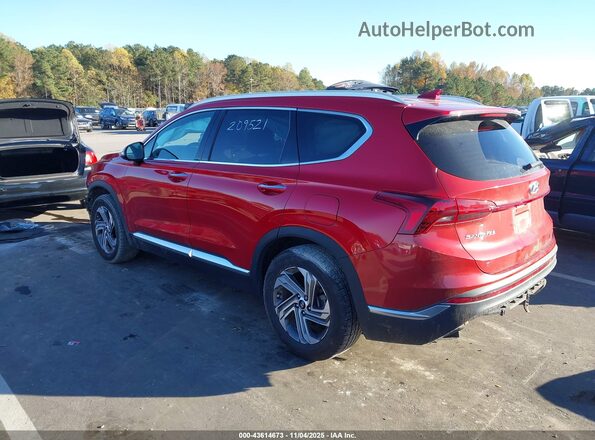 5NMS64AJXNH407269 2022 HYUNDAI SANTA FE Red Rear left