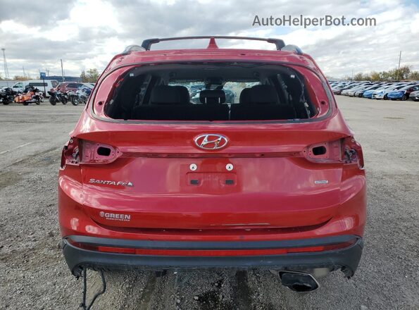 5NMS6DAJ3NH443465 2022 HYUNDAI SANTA Red Rear view