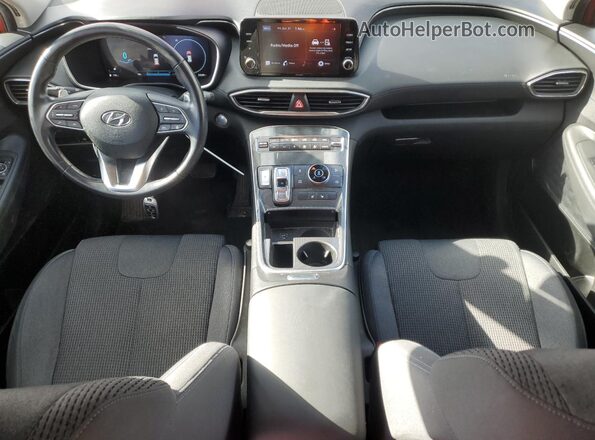 5NMS6DAJ3NH443465 2022 HYUNDAI SANTA Red Dashboard view