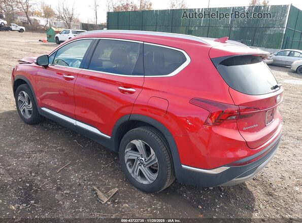 5NMS6DAJ8NH428038 2022 HYUNDAI SANTA FE Red Հետևի ձախ