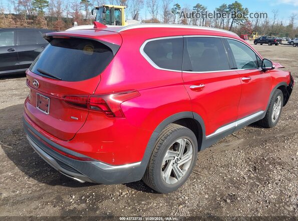 5NMS6DAJ8NH428038 2022 HYUNDAI SANTA FE Red Հետևի աջ