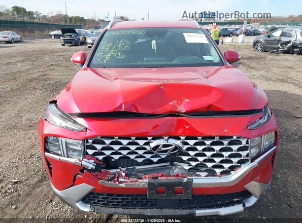 5NMS6DAJ8NH428038 2022 HYUNDAI SANTA FE Red Սարքավորումների վահանակի տեսք