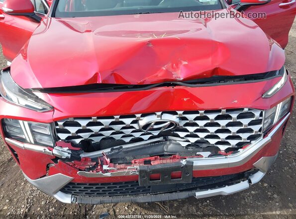 5NMS6DAJ8NH428038 2022 HYUNDAI SANTA FE Red Հետևի տեսք