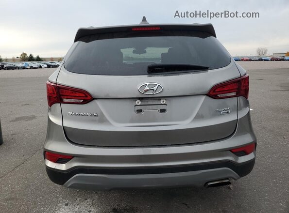 5NMZUDLB0JH098108 2018 HYUNDAI SANTA Gray Вид ззаду