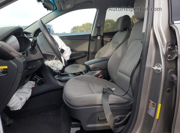 5NMZUDLB0JH098108 2018 HYUNDAI SANTA Gray Вид салону спереду