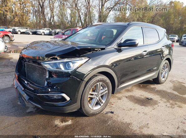 5NMZUDLB5HH015797 2017 HYUNDAI SANTA FE SPORT Black Front left