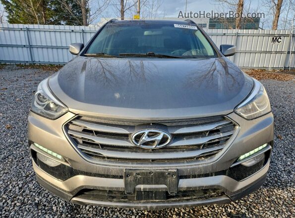 5NMZUDLBXJH061423 2018 HYUNDAI SANTA Gray Вид спереду