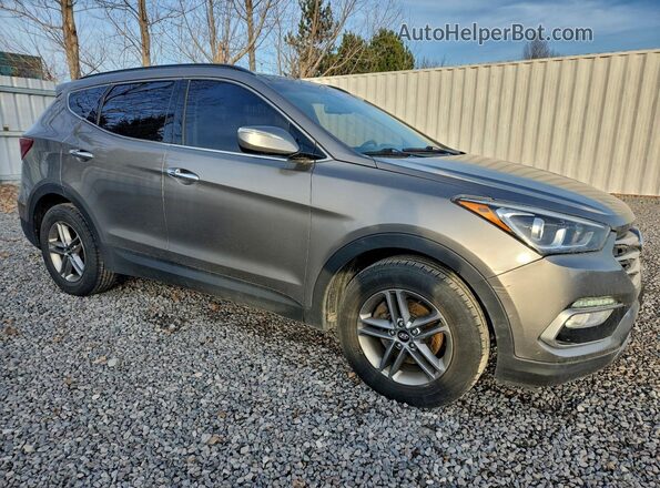 5NMZUDLBXJH061423 2018 HYUNDAI SANTA Gray Передня права чверть