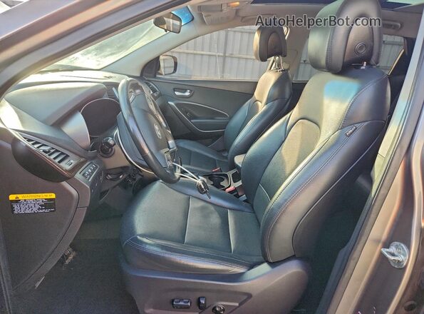 5NMZUDLBXJH061423 2018 HYUNDAI SANTA Gray Вид салону спереду