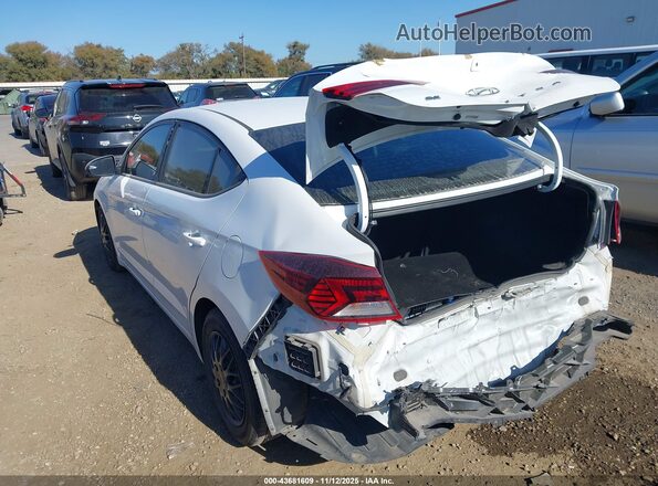 5NPD74LF1KH424748 2019 HYUNDAI ELANTRA Белый Задняя левая четверть
