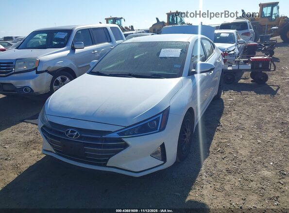 5NPD74LF1KH424748 2019 HYUNDAI ELANTRA Белый Передняя левая четверть