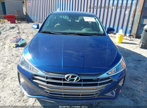 5NPD74LF3LH622958 2020 HYUNDAI ELANTRA Blue ხელსაწყოთა პანელის ხედი