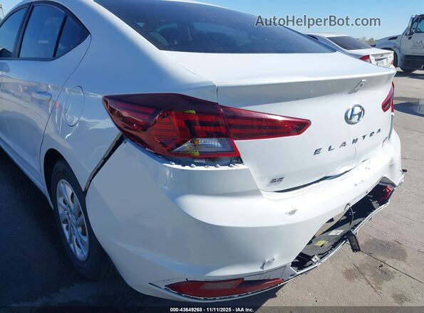 5NPD74LF5KH497136 2019 HYUNDAI ELANTRA White Դիմացի տեսք