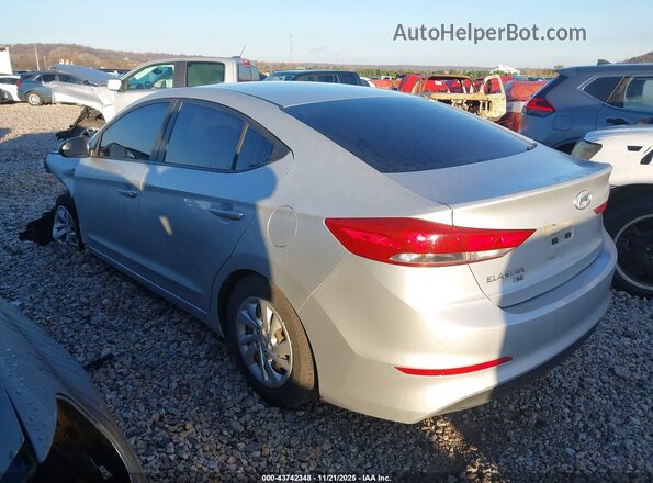 5NPD74LF6JH352086 2018 HYUNDAI ELANTRA Silver უკანა მარცხენა