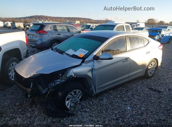5NPD74LF6JH352086 2018 HYUNDAI ELANTRA Silver წინა მარცხენა ხედი სამი მეოთხედიდან