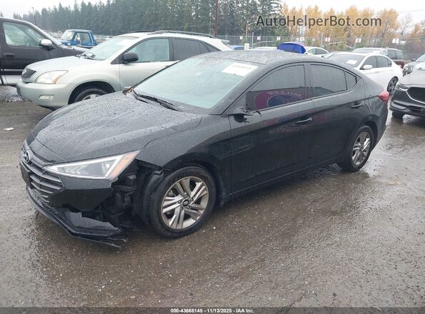 5NPD84LF6LH528506 2020 HYUNDAI ELANTRA Black წინა მარცხენა ხედი სამი მეოთხედიდან