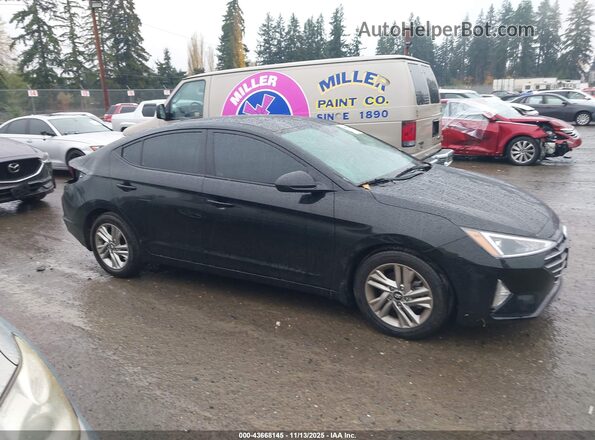 5NPD84LF6LH528506 2020 HYUNDAI ELANTRA Black უკანა სალონის ხედი