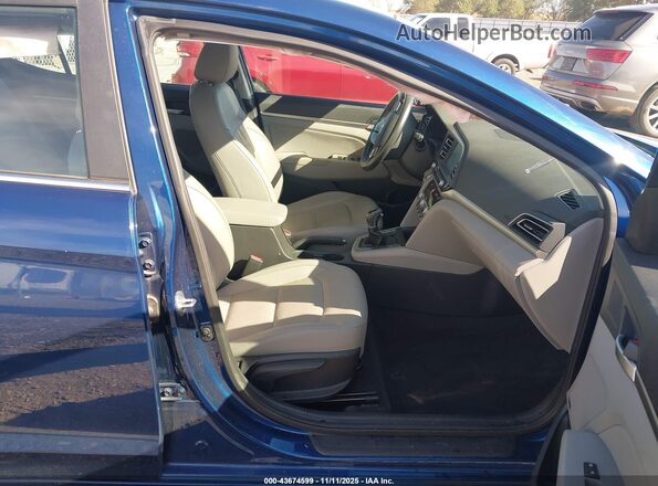 5NPD84LF7LH570537 2020 HYUNDAI ELANTRA Blue Front interior view