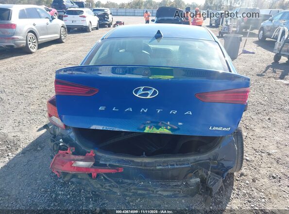 5NPD84LF7LH570537 2020 HYUNDAI ELANTRA Blue Front view