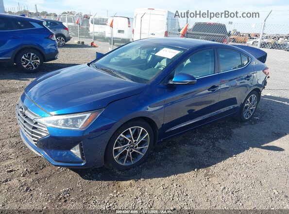 5NPD84LF7LH570537 2020 HYUNDAI ELANTRA Blue Front left