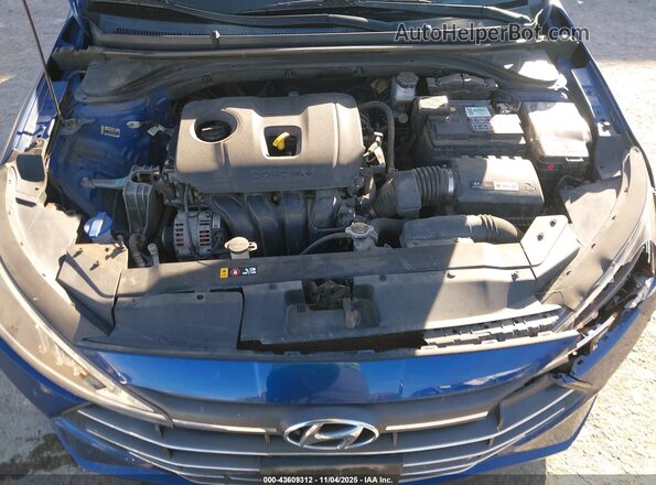 5NPD84LF8KH486497 2019 HYUNDAI ELANTRA Blue Rear view
