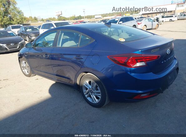 5NPD84LF8KH486497 2019 HYUNDAI ELANTRA Blue Rear left