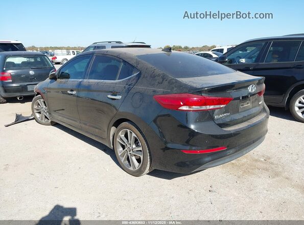 5NPD84LF9HH088546 2017 HYUNDAI ELANTRA Black Trasero izquierdo
